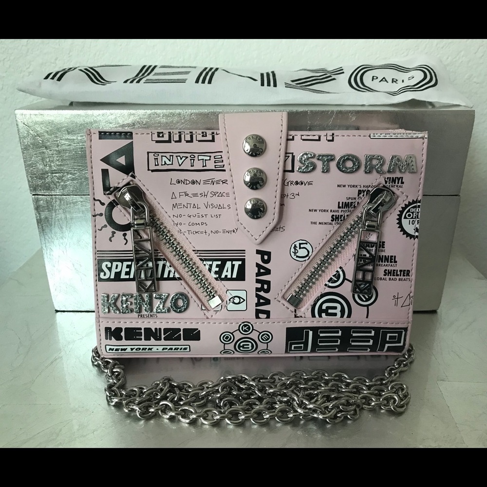 KENZO Kalifornia Flyers Print Wallet on a Chain